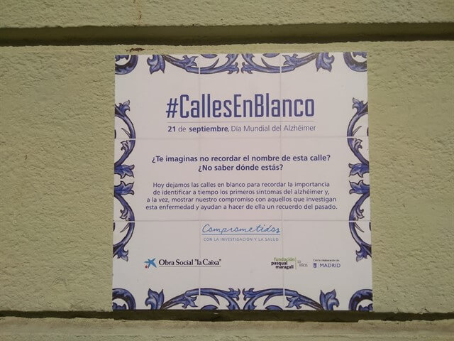 Día Mundial del Alzhéimer: campaña de #CallesEnBlanco